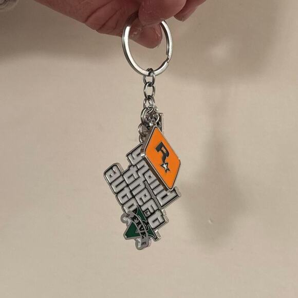 Y2K Grand Theft Auto V Car Key Keychain - Picture 4 of 5